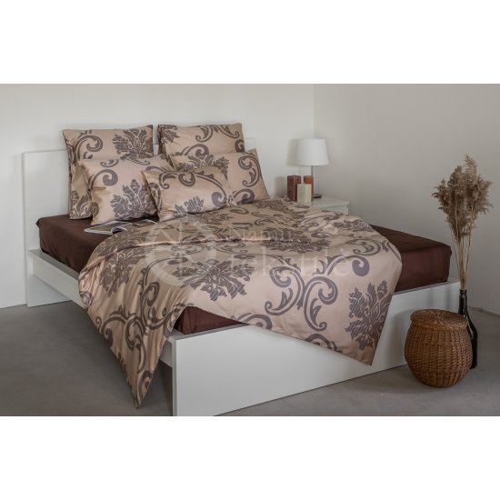 Mako satin bedding set CACAO